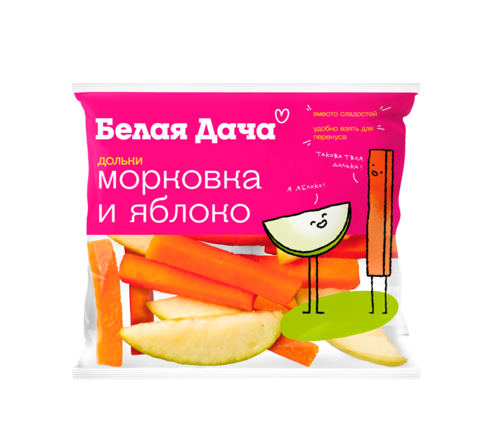 Морковка и яблоко